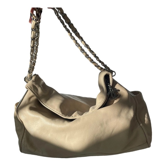Chanel ultimate soft hobo bag Beige Leather Shoulder Bag